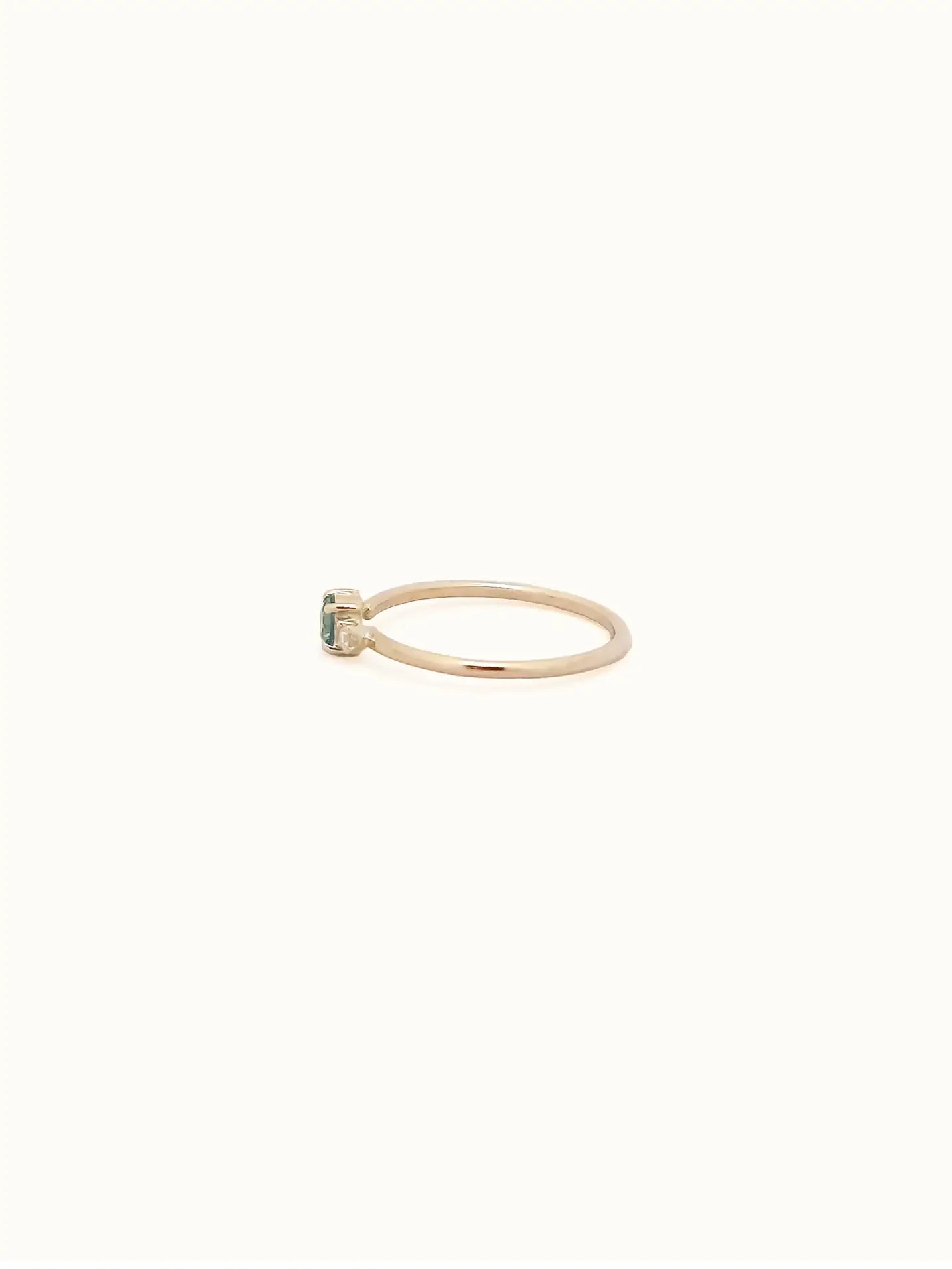 light green sapphire ring