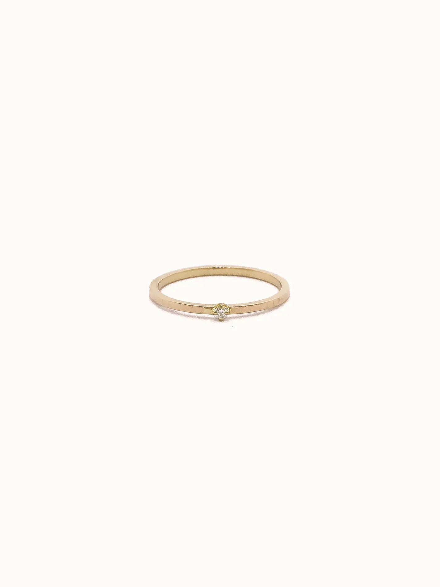 .03ct Tiny Diamond Solitaire Ring