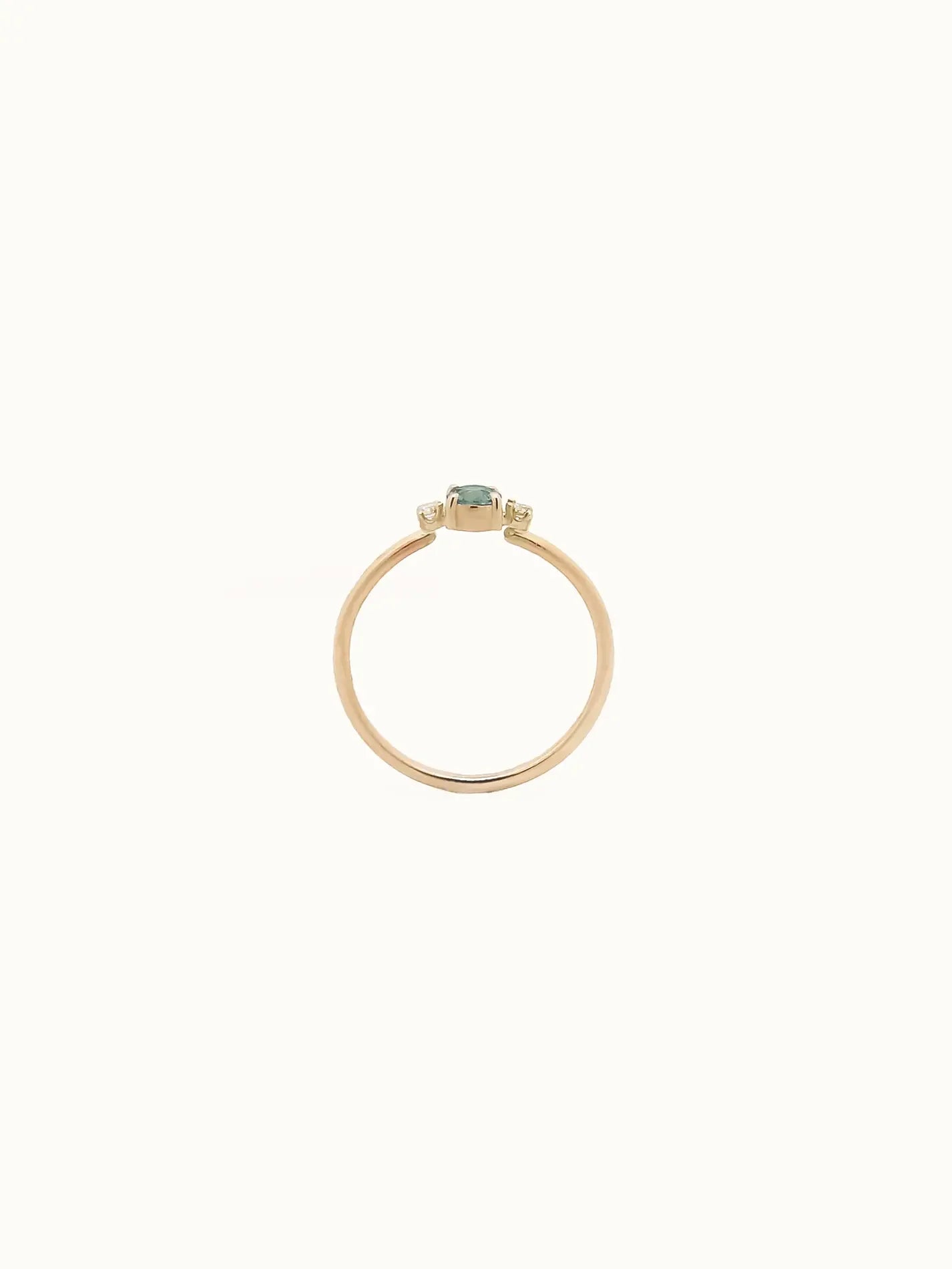 light green sapphire ring