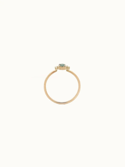 light green sapphire ring
