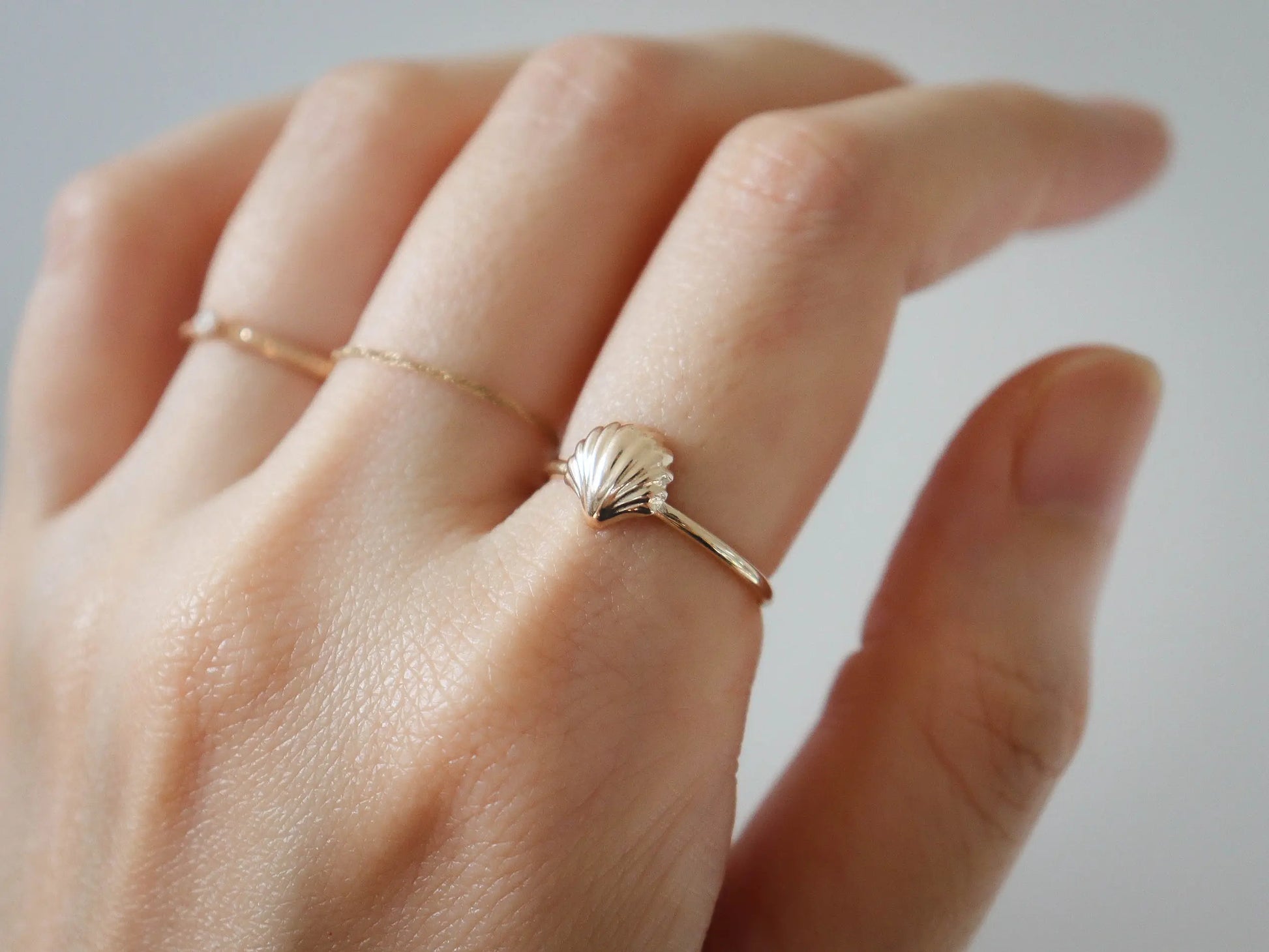 venus shell ring studio cosette jewelry
