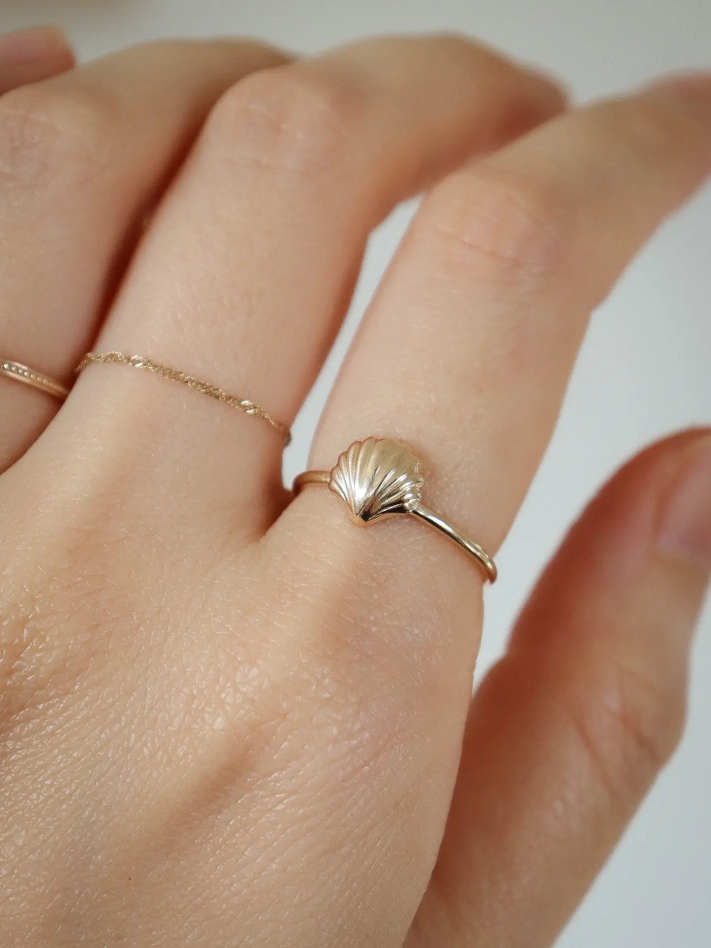venus shell ring studio cosette jewelry