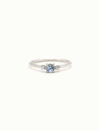 Winter - Icy blue sapphire ring