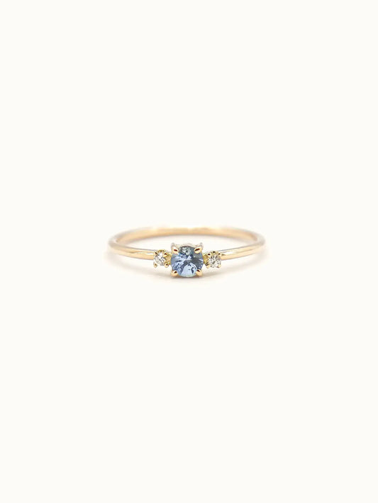 Winter - Icy blue sapphire ring