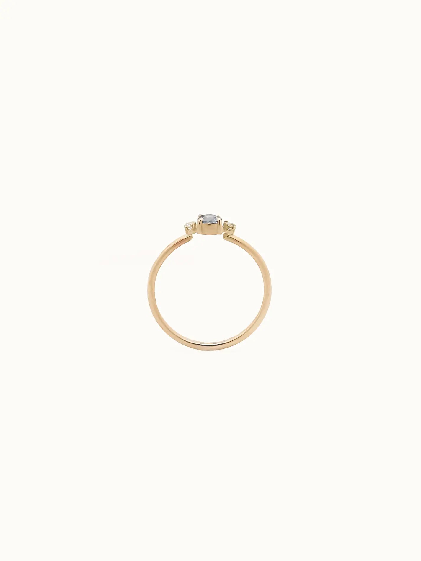 Winter - Icy blue sapphire ring