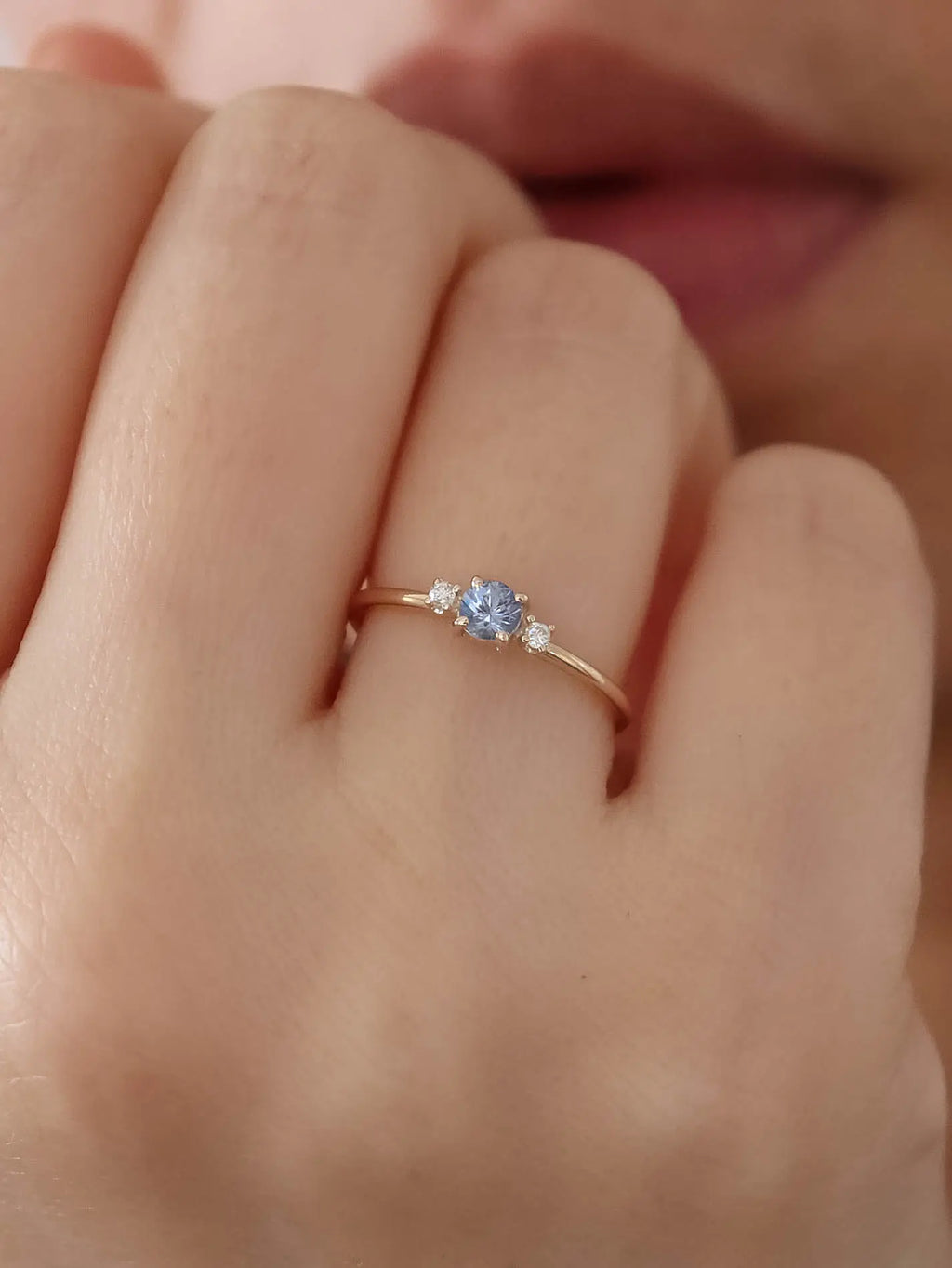 Winter - Icy blue sapphire ring