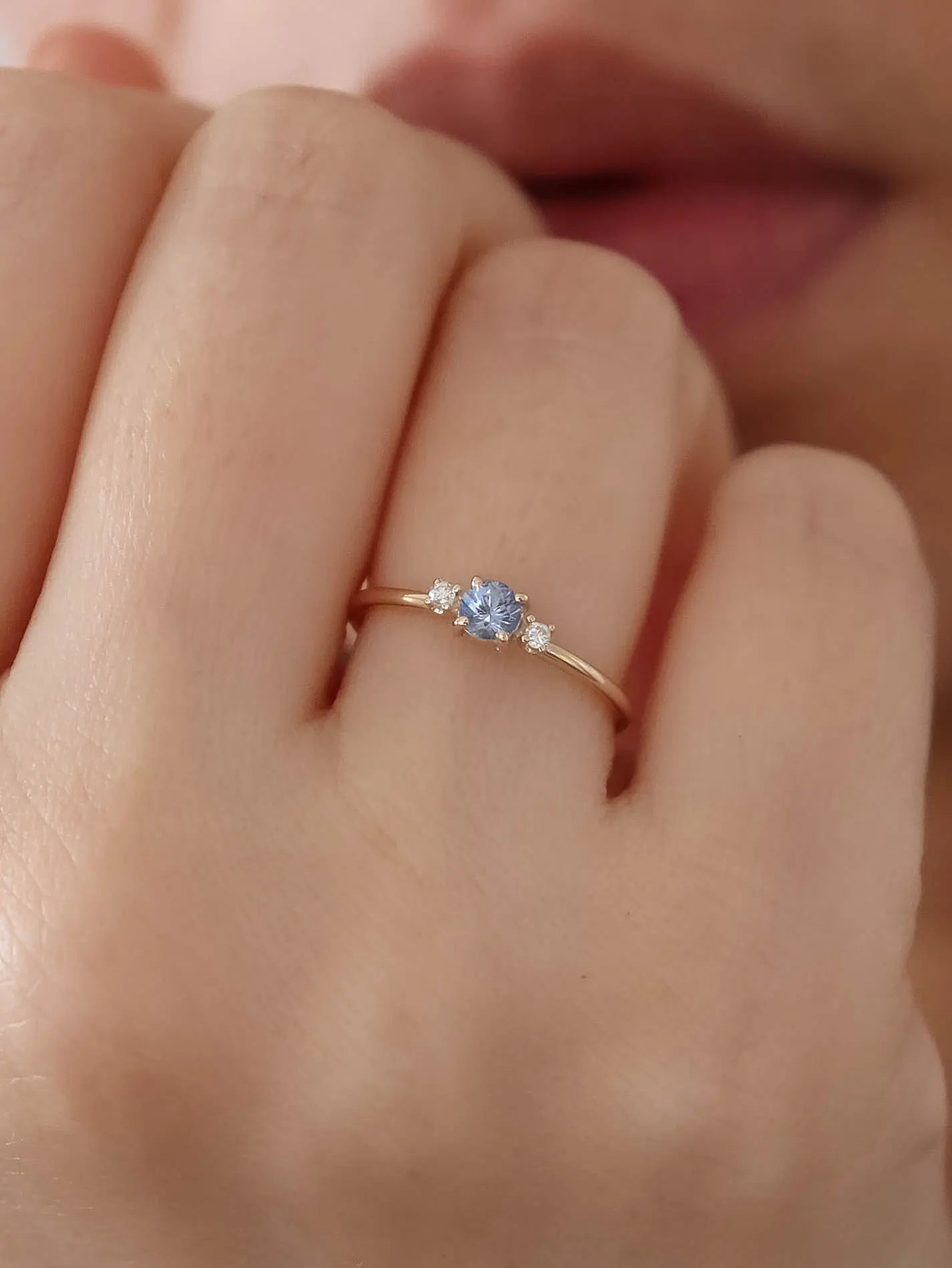 Winter - Icy blue sapphire ring