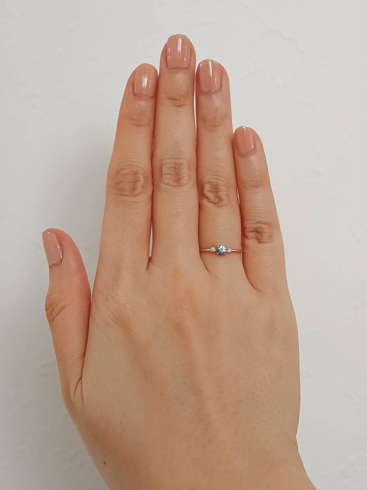 Winter - Icy blue sapphire ring