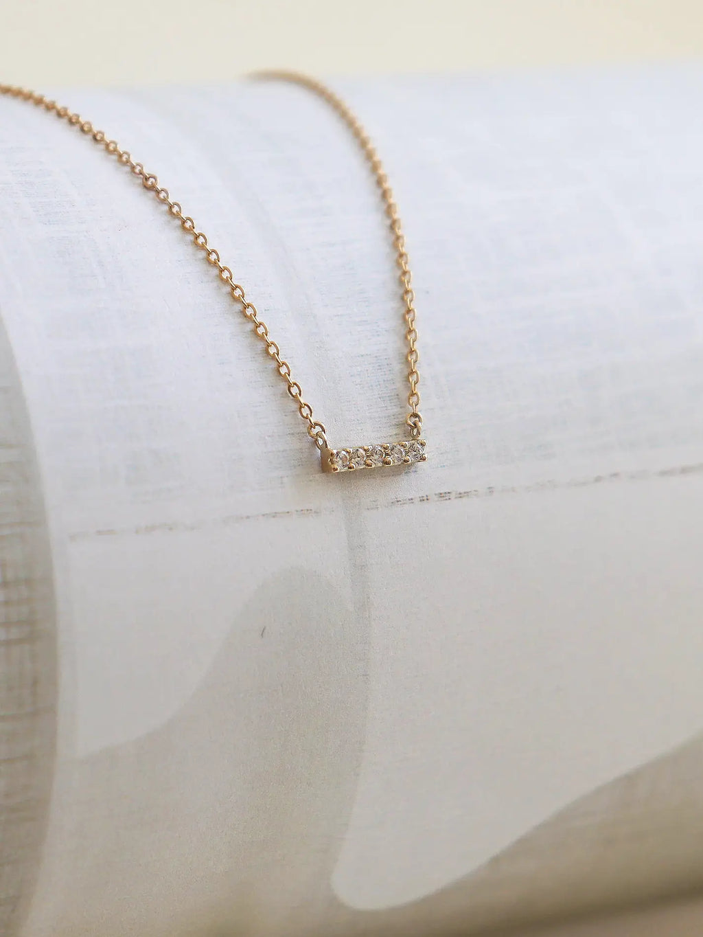 wish diamond bar necklace -studio cosette