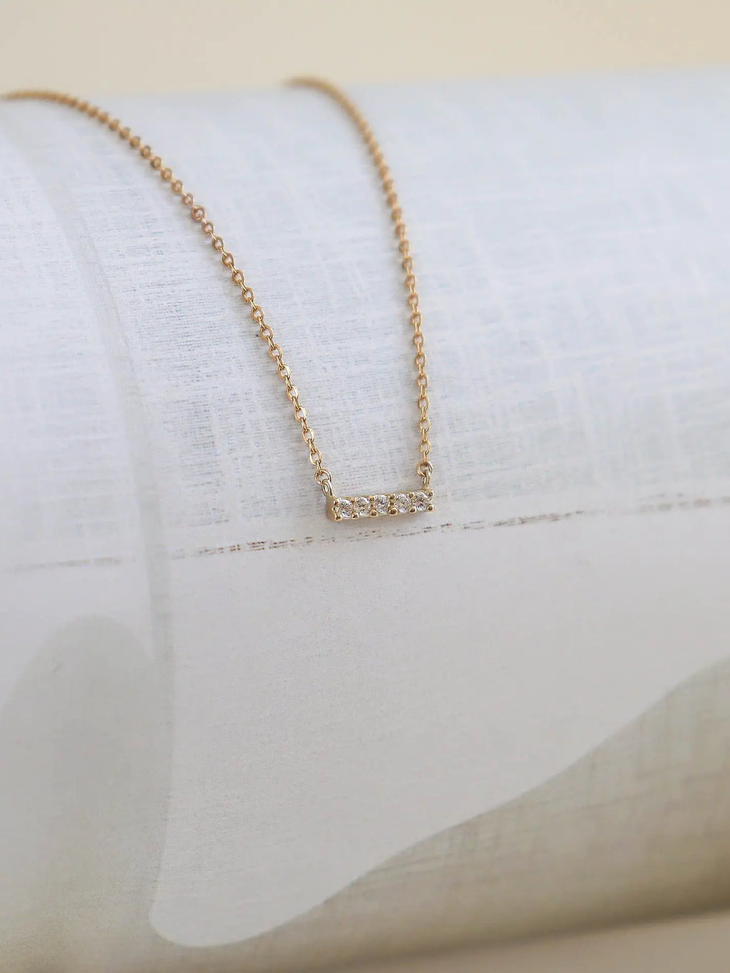 wish diamond bar necklace -studio cosette