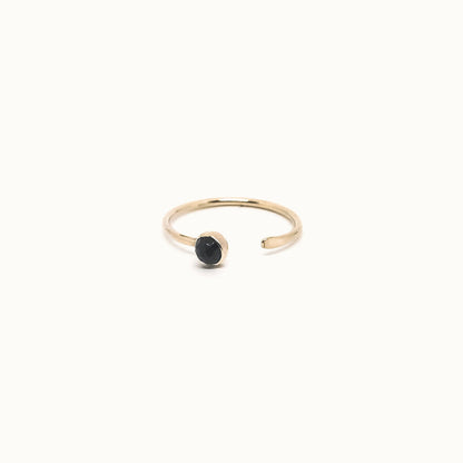 Adelphe - Open Onyx Ring