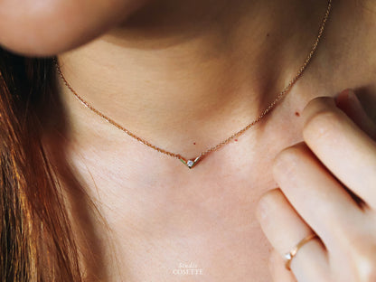 Chevron Diamond Necklace