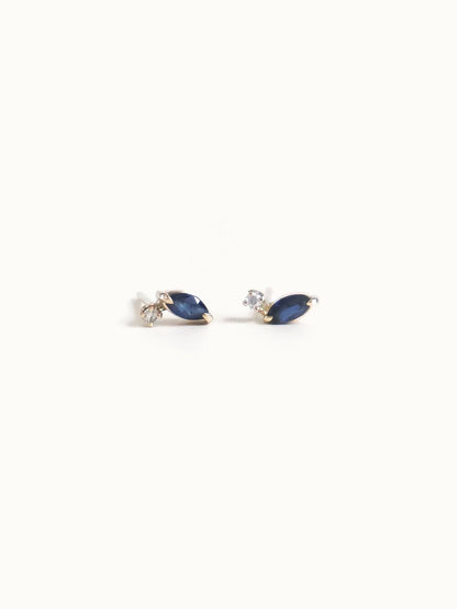 Petal. Sapphire diamond earrings