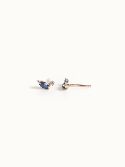 Petal. Sapphire diamond earrings