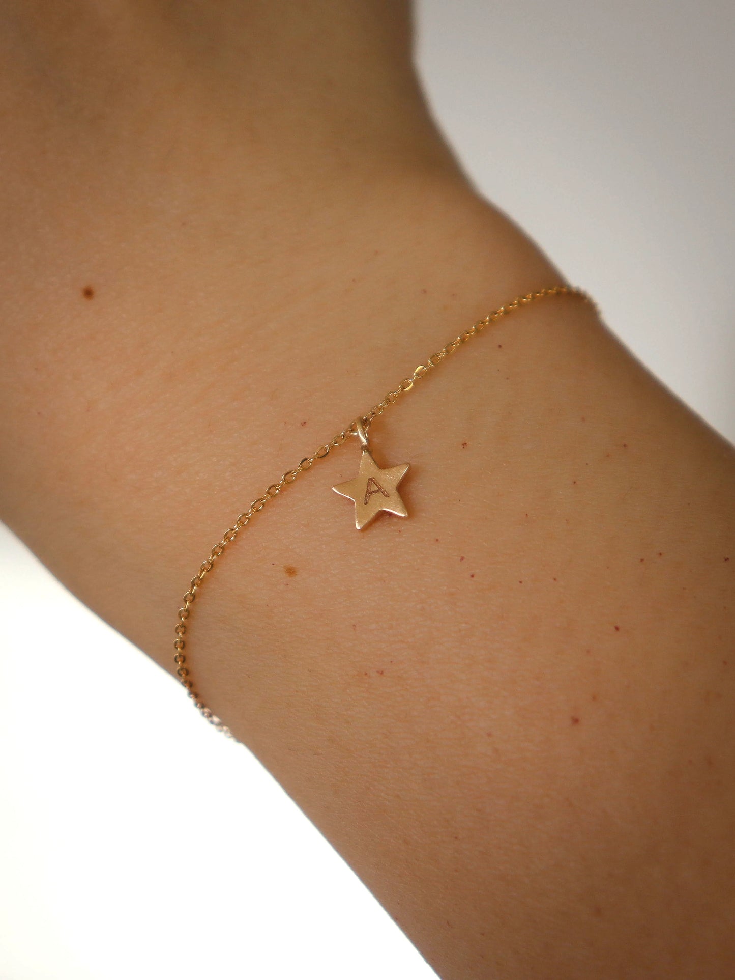 Star initial bracelet