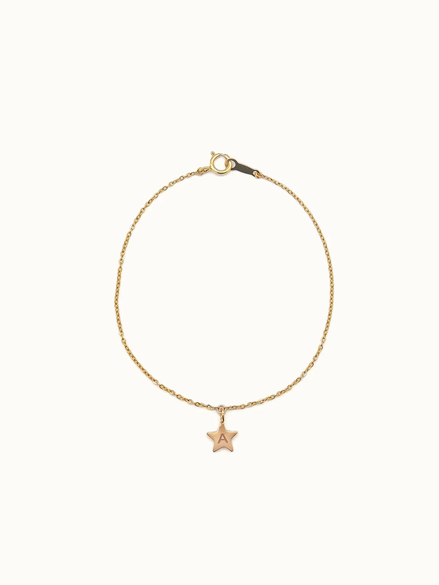 Star initial bracelet