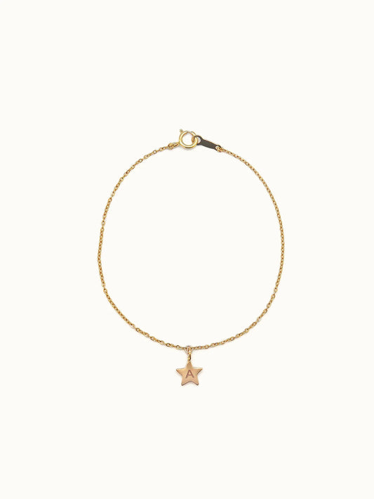 Star initial bracelet