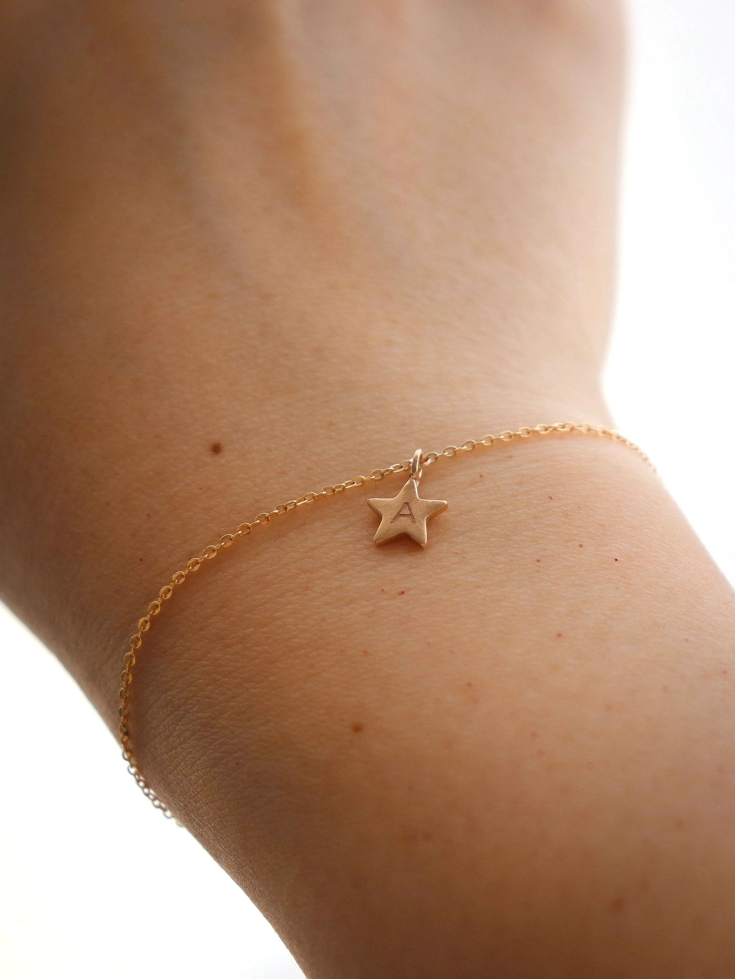 Star initial bracelet