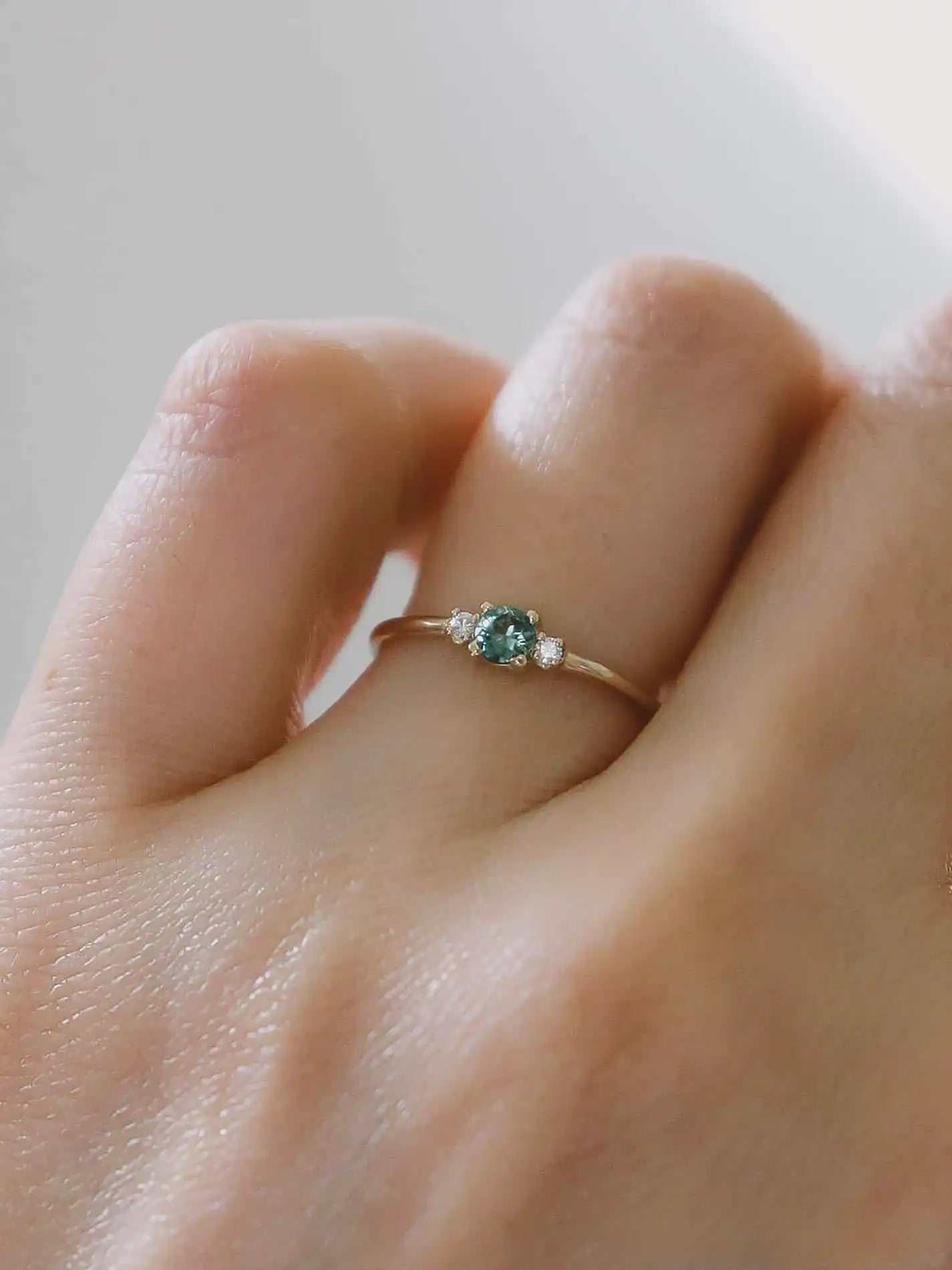 Blue green 2025 stone ring